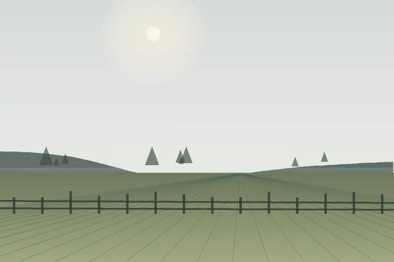 Mapes Market Garden — illustration of the farm landscape