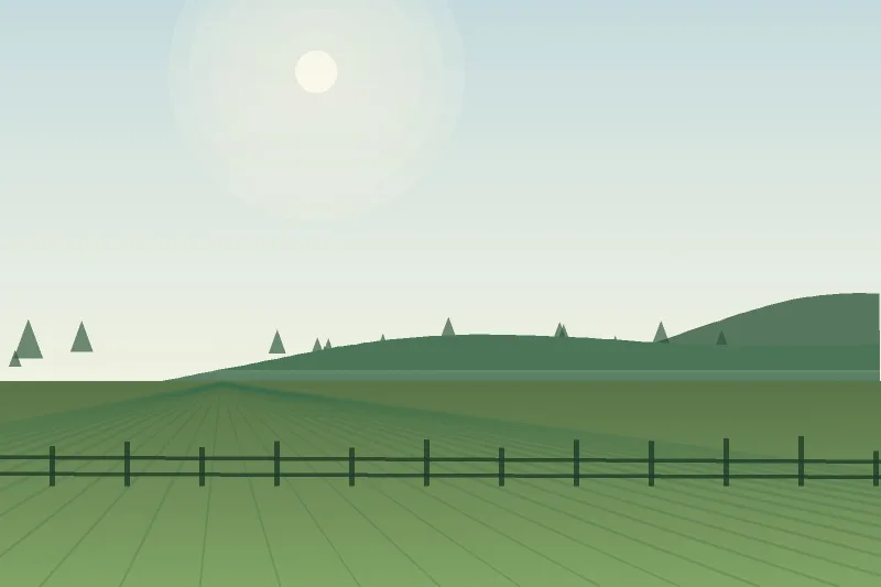Nechako Valley Honey House — illustration of the farm landscape